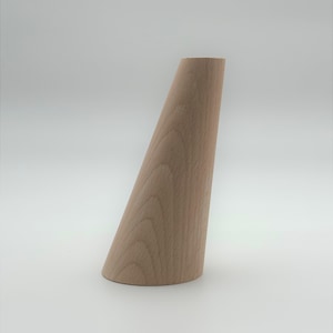 Wooden Tv Unit Legs or Living Room Furniture Legs, Natural - Beech Wood FB-47