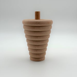 2 x 4.72 inches Furniture Legs, Cabinet, Couch, Table or Dresser Legs - Beech Wood, Natural, Wooden Legs FB-56