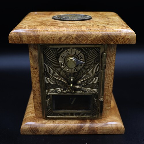 Authentic 1906 Post Office Box Door Bank