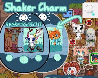 Regretevator Tamagotchi Shaker-sleutelhanger Pre-order - 20+ NPCS 3,5 INCH