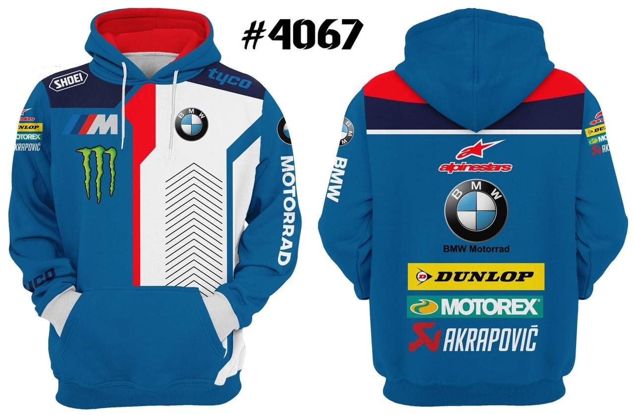 Sweat à capuche de moto imprimé logo BMW pour hommes, pull à fermeture  éclair, sweat-shirt sportif, veste de motard, vêtements, nouveau, 2023 -  AliExpress