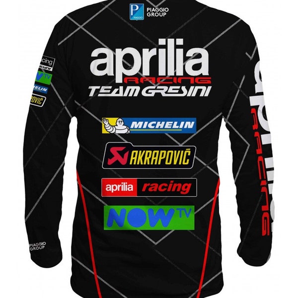 Men's long sleeve blouse Aprilia Team  #4033D /Size: S-XXXL