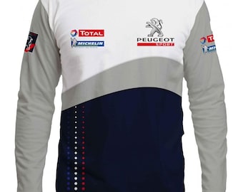 Herrblus med lång ärm Peugeot Sport Total Racing ~#0128D /Storlek: S-XXXL