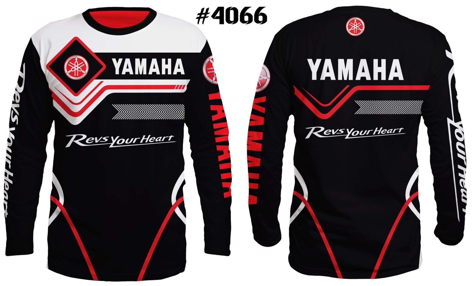【IONSEOUL】YAMAHA Long Sleeve Sweatshirt 4JH493 Yamaha Apparel Men's Performance Long-Sleeve T-Shirt - MC