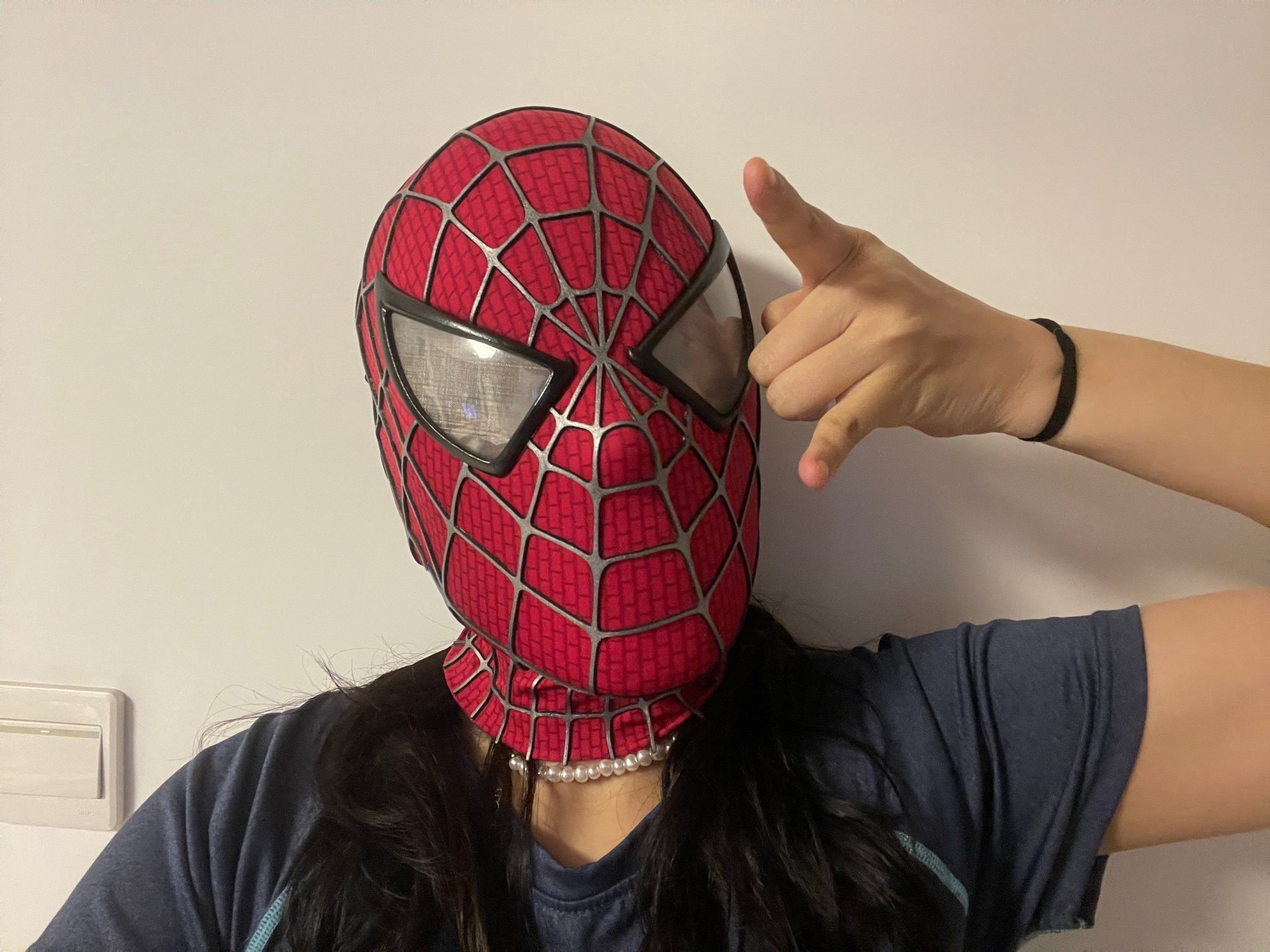 Spiderman Mask Spiderman Spiderman Cosplay Tobey Maguire - Etsy