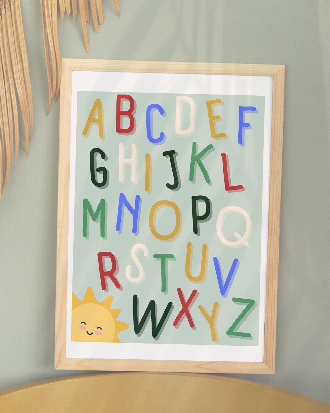 Nursery Wall Art Printable | Digital Download | Alphabet Wall Art for ...