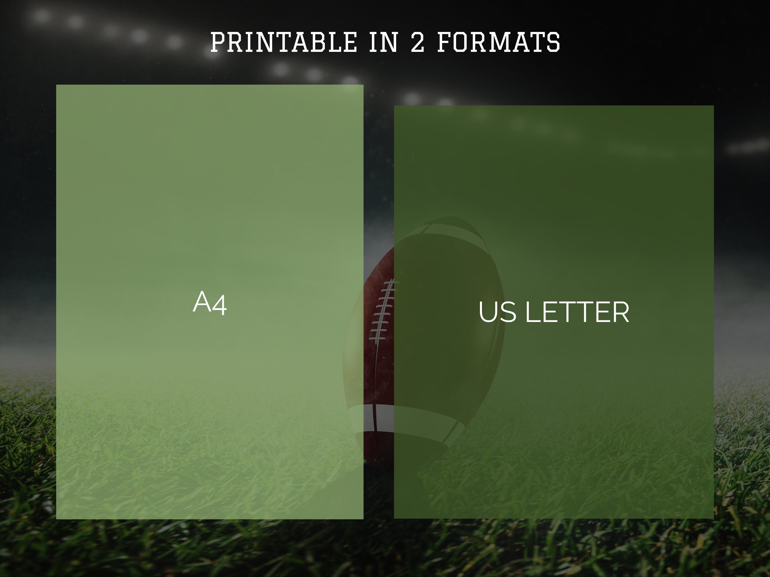 2023 Fantasy Football Draft Kit Football Draft Sheet and Etsy