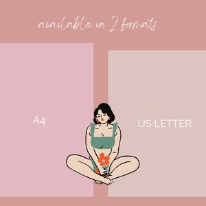 Period Tracker A4 or US Letter