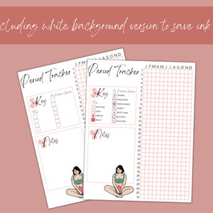 Period Tracker White Background