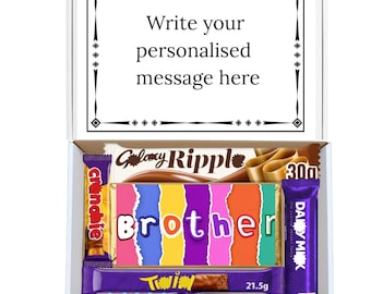 Personalized Chocolate Hamper Gift for Brother