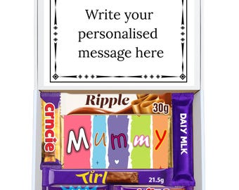 MUMMY Chocolate Hamper Sweet Box, Gift For Mummy, Personalised Sweet Hamper, Gift For Her, Birthday - Thank You - Present - Mother's Day