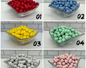 15mm Round Silicone Beads-Craft Accessories