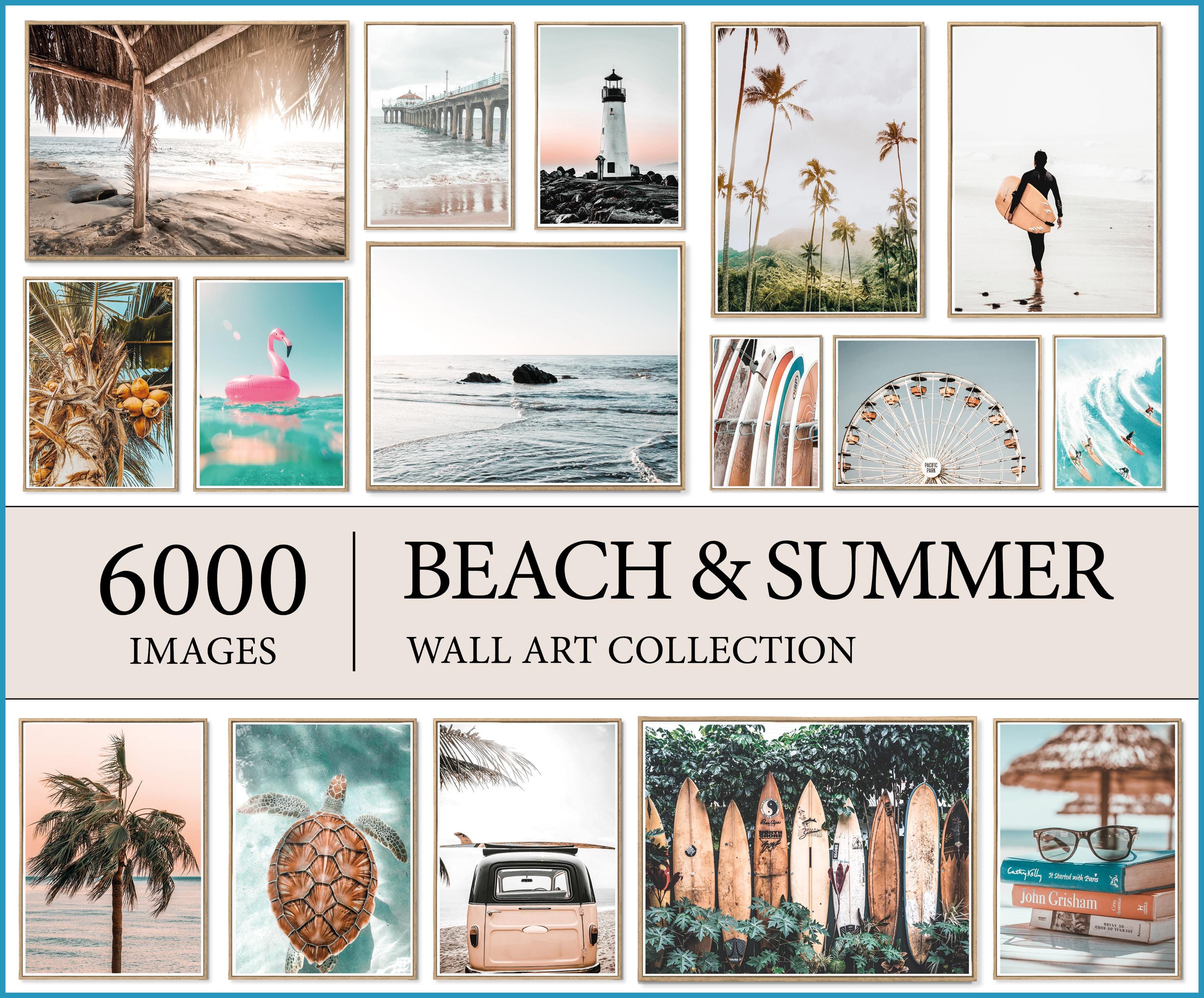 6000+ Prints BEACH + SUMMER Collection, Beach Wall Art, Beach Prints, Boho Beach Art, Neutral Beach Prints, Beach Digital Download, Coastal