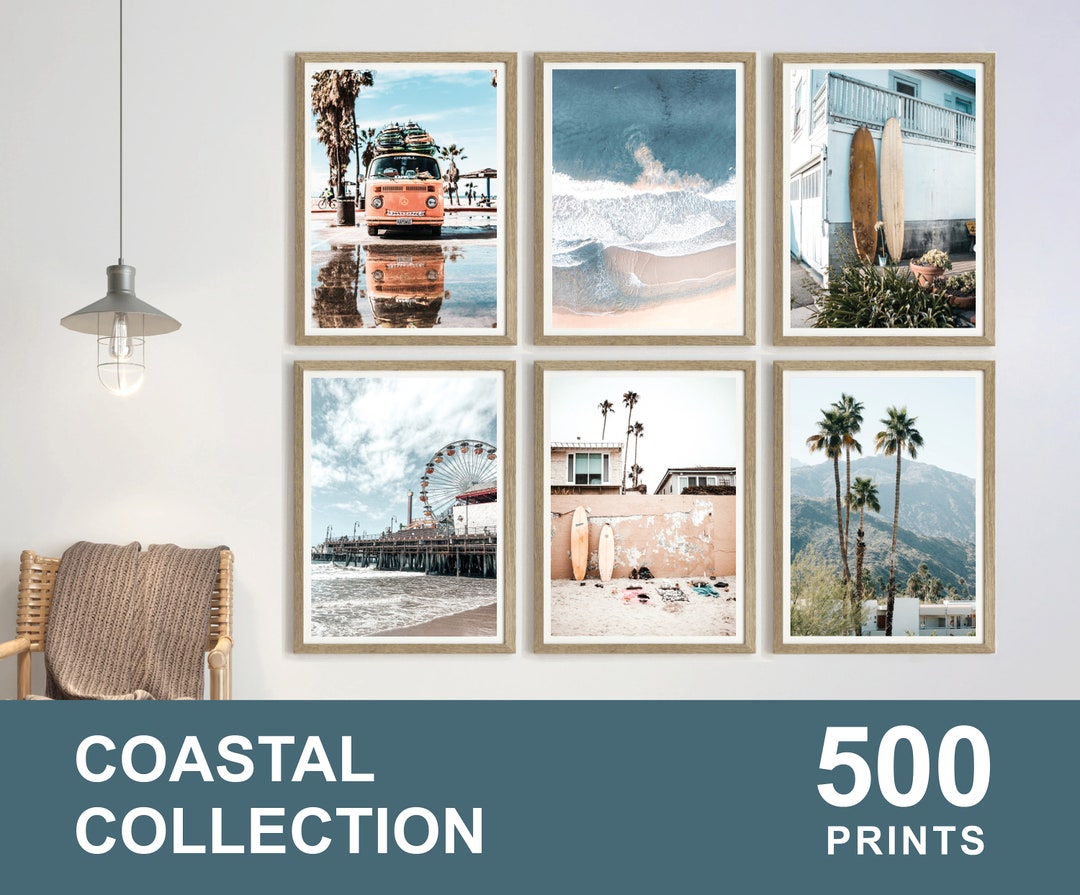 500x Coastal Prints, Beach Wall Art, Coastal Poster, Beach Prints — free download
