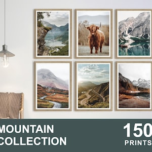 Set of 150 Mountain Prints, Nature Printable, Nature Wall Art, Forest Prints, Mountain Wall Art, Landscape Prints, Nature Digital Download