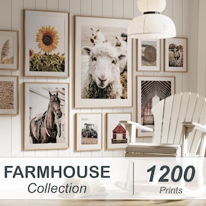 Set of 1200 Farm Prints, Rustic Wall Art, Farm Printable, Farmhouse Decor, Rustic Printable, Farm Digital Download, Farmhouse Prints