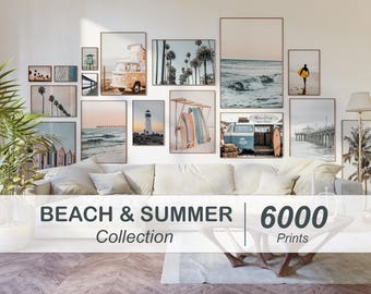 6000+ Prints BEACH + SUMMER Collection, Beach Wall Art, Beach Prints, Boho Beach Art, Neutral Beach Prints, Beach Digital Download, Coastal