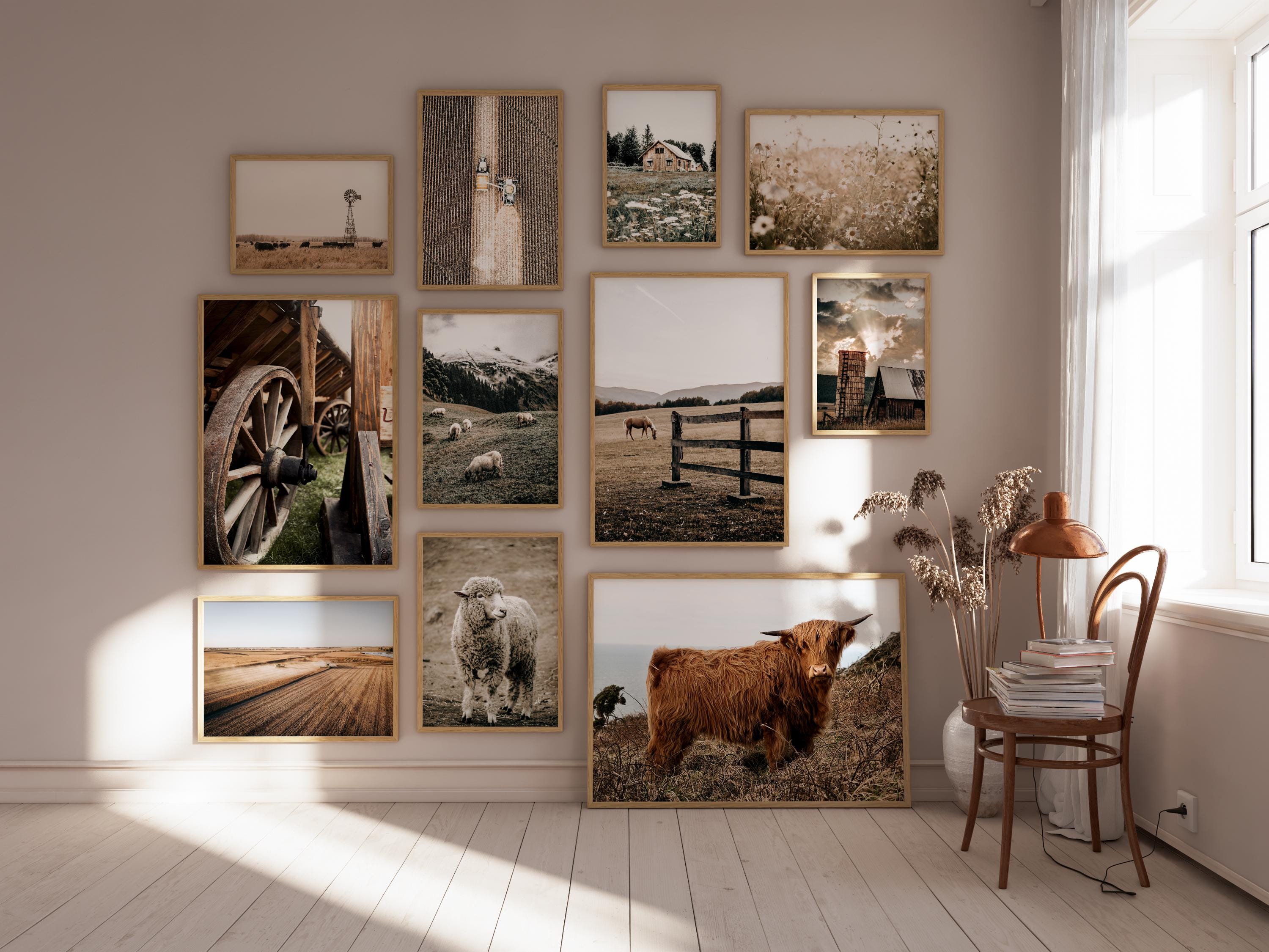 Rustic Large Print 1200x FARMHOUSE Printable Set, Rustic Wall Art, Farm Prints, Farmhouse ...