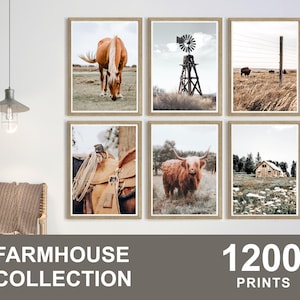 1200枚セットのファームハウスプリント、素朴なウォールアート、ファームプリント、ファームハウスデコレーション、素朴なプリント、ファームデジタルダウンロード、ファームハウスプリント
