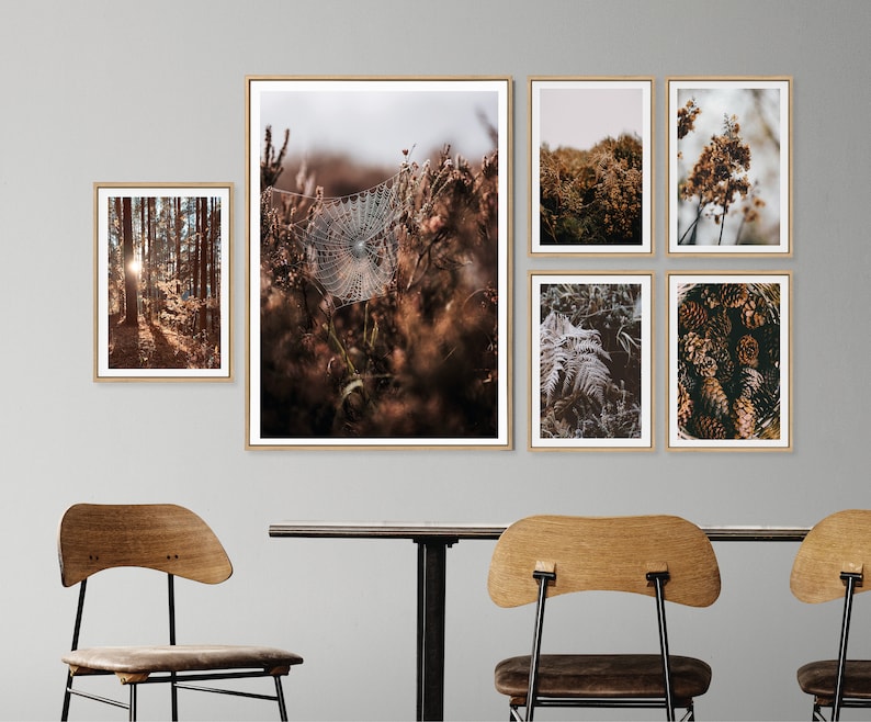 500x herfst afdrukbare set, herfst kunst aan de muur, herfstprints, Halloween decor, herfstdeco, herfst digitale download, herfstprints, Helloween poster afbeelding 4