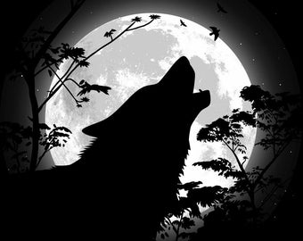 Wolf Krafttier Einstimmung