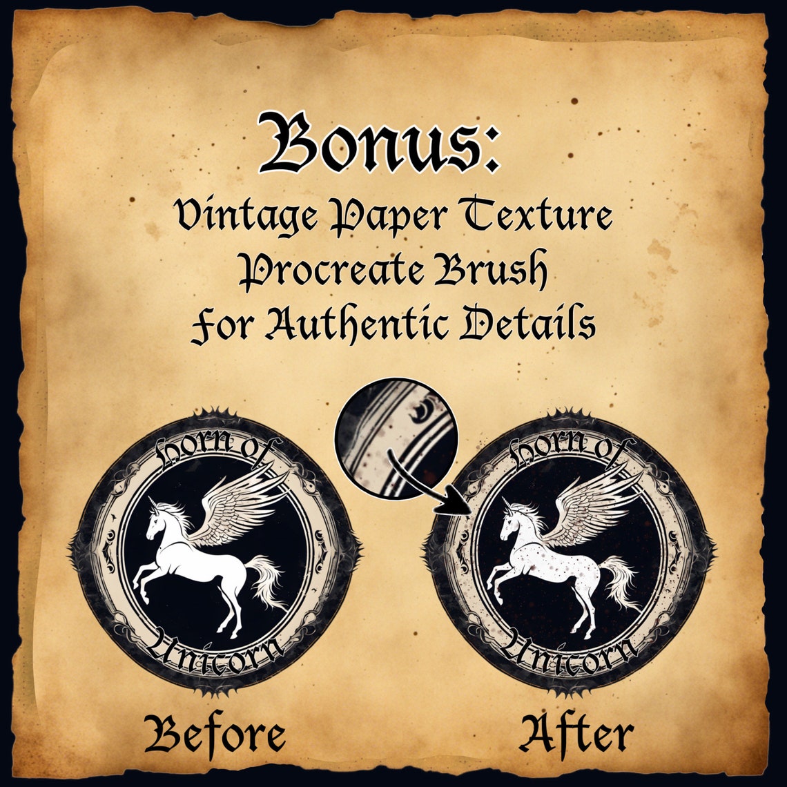 Procreate Label Vintage Gothic Bottle Labels Procreate Stamps, Antique Spooky Potion ...