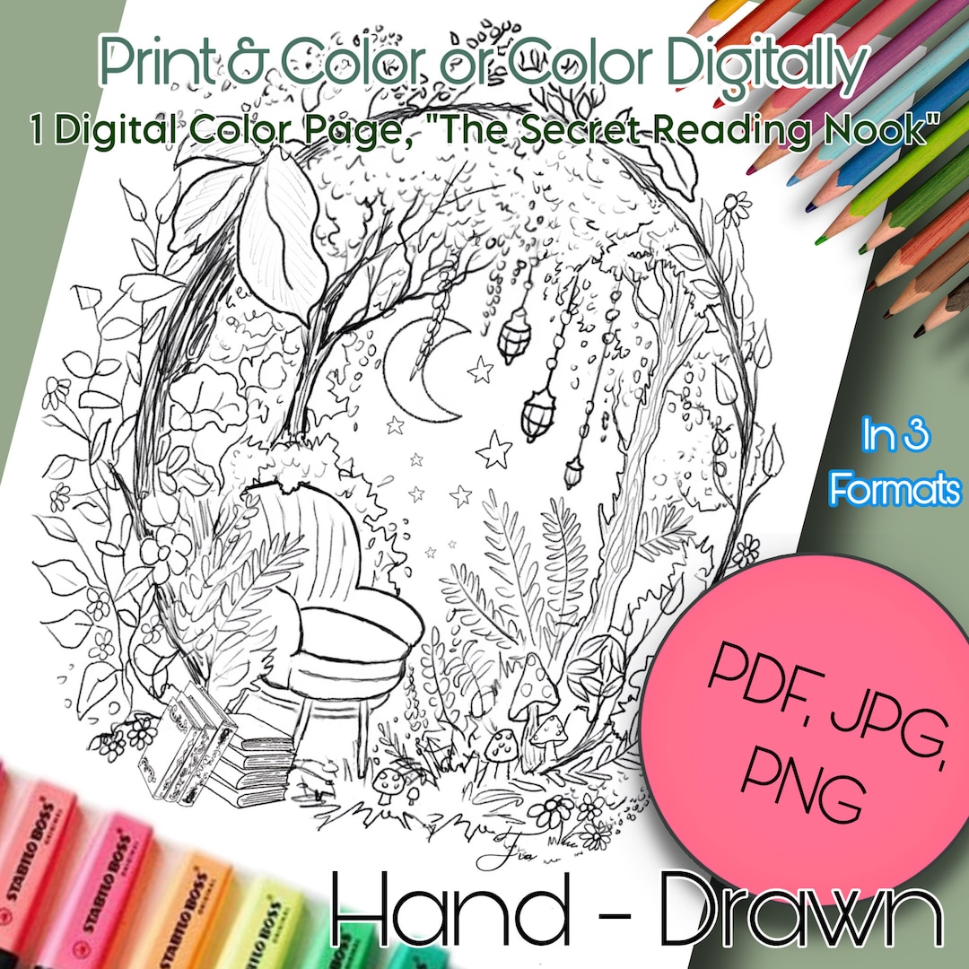 Book Lovers Cute Reading Nook Digital - Il 1080xN.5009806684 Ez2y 