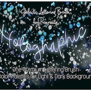 Holographic Iridescent Procreate Single Brush Holo Digital Brush, Best Procreate Hologram, Magic Galaxy Brush, Foil Brush, Glow Markers
