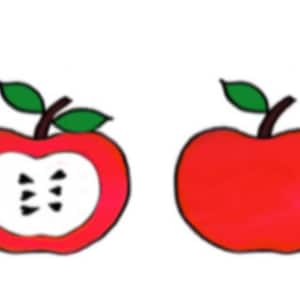 Bloc-notes personnalisé-8.5x 5.—Pommes rouges-Cet adorable cadeau de rentrée scolaire ne manquera pas d’égayer la journée d’un enseignant spécial!