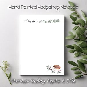 Why Pay More? Personalized Hedgehog Notepad, Premium Stationery, Gifts for Women, Porcupine Notes, Notepads for Girls, Teacher Appreciation