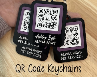 QR Code Keychains | Any Color | Branded to Your Business
