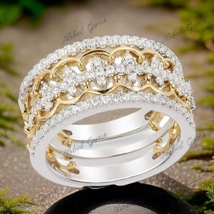 Enchanted Disney Fine Jewelry Solid 925 Sterling Silver Lab-Diamond Majestic Princess Tiara Ring, Anniversary Ring Foe Her