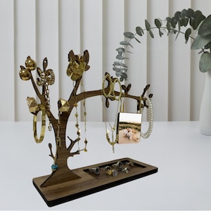 Custom Acrylic Jewelry Tree Organizer: Earring Holder Display