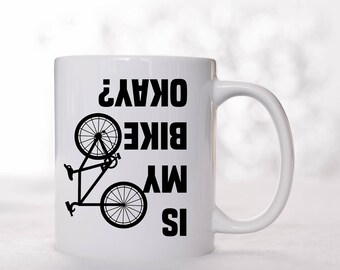 Taza "¿Está bien mi bici?": Regalo de cerámica para ciclistas