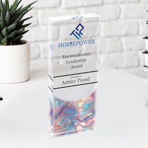 Custom Acrylic Award Plaque: Corporate Recognition Gift