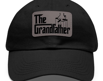 Sombrero de abuelo: Sombrero de papá con parche de cuero