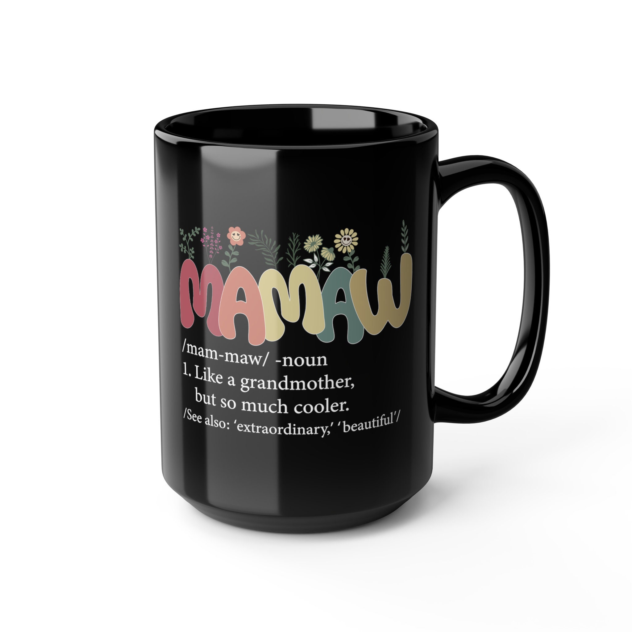 Mamaw Noun - 11 oz Mug - Mamaw Gift - Mamaw Mug - Pregnancy Reveal