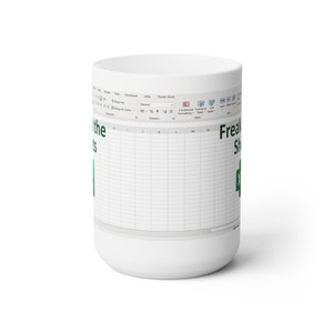 Freak In The Sheets Mug, Funny Spreadsheet Excel Mug, Excel Spreadsheet Lover Worker Gift Idea For Coworker, Accounting, Boss, Friend Mug Bild 8