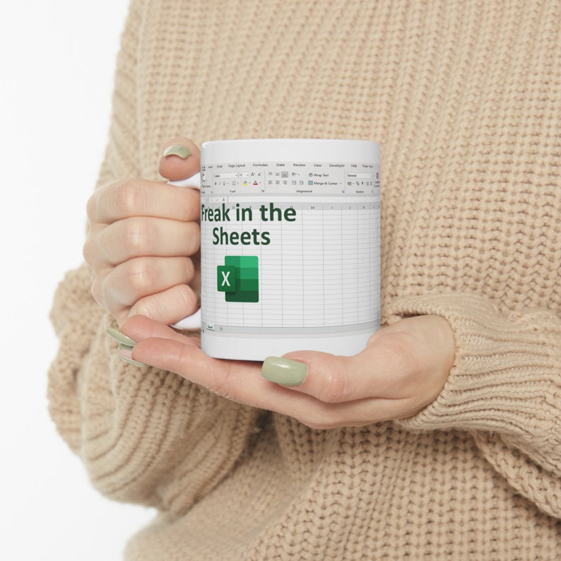 Freak In The Sheets Mug, Funny Spreadsheet Excel Mug, Excel Spreadsheet Lover Worker Gift Idea For Coworker, Accounting, Boss, Friend Mug Bild 4