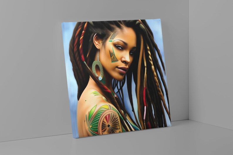 Beautiful Rastafarian Goddess / AI Generated Artwork - Etsy