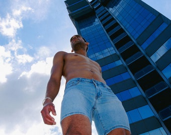 Shorts, summer shorts, summer jean, unisex shorts, pride, men shorts, summer jean, push up shorts, gay shorts, skinny jean, denim, jean