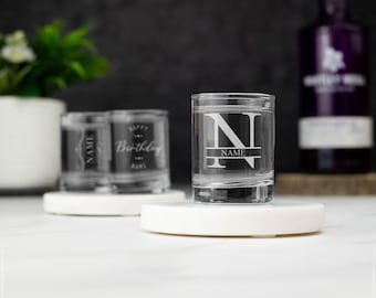 Personalised Engraved Shot Glass Customised Gift Idea Any Name Drinkware Home Gift For Her