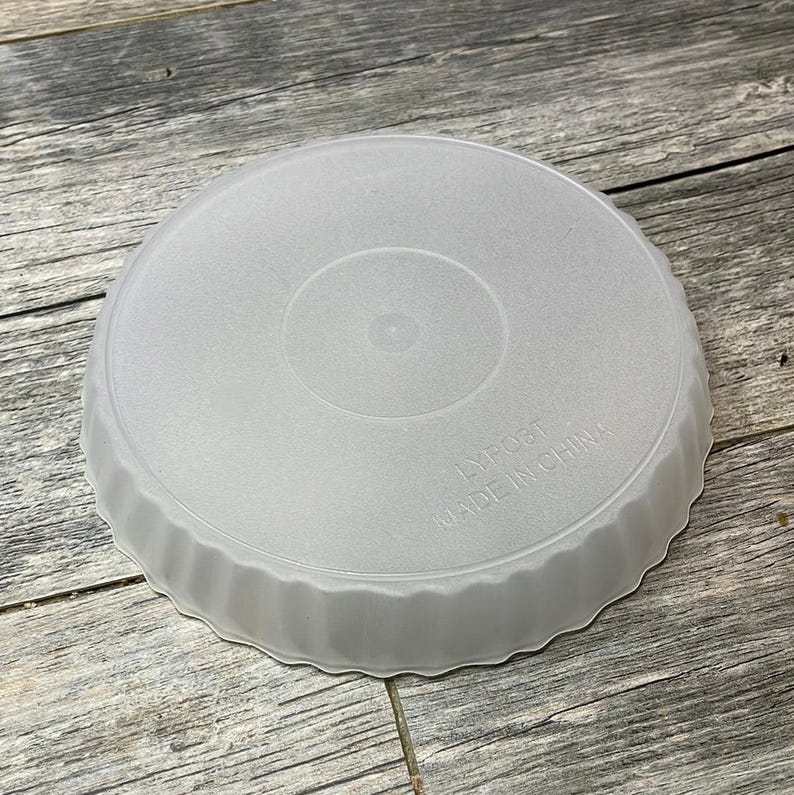 7 Translucent Round Textured Orchid Pot, With Saucer, Clear Orchid Pot