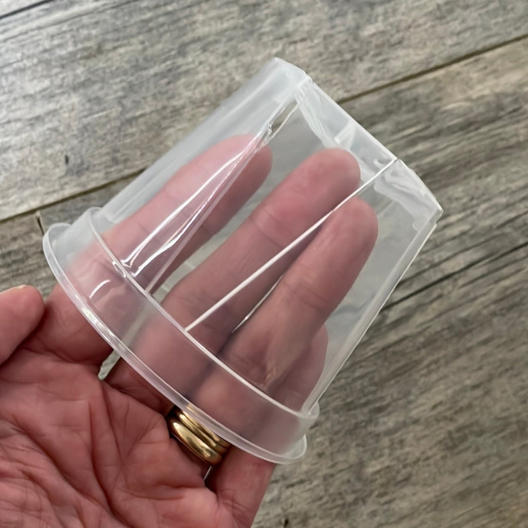 Transparente Pflanztöpfe Set – 10 Stück In 4 Größen (7,6–17 Cm), Mit Drainagelöchern, Für Drinnen & Draußen