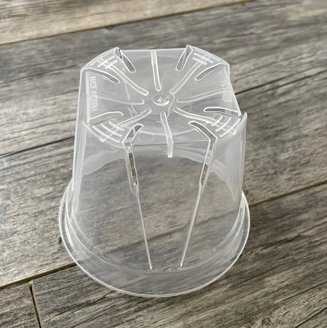 Vaso Per Orchidee In Plastica PP, Rotondo, Colore Bianco, Resistente Ai Raggi UV E Al Gelo - 2