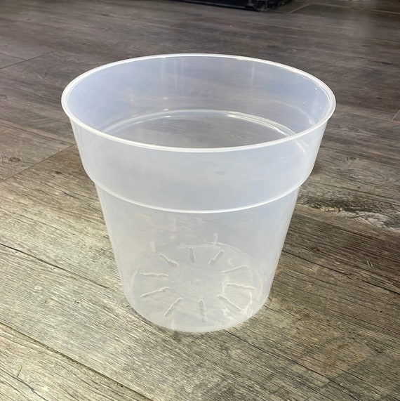 Pot Transparent Pour Orchidées Et Plantes Grasses – Avec Trous De Drainage, Diamètre 14 Cm, Plastique Résistant (intérieur/extérieur) - 7