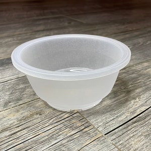 5.5&quot; clear textured bulb pan, Shallow pot for orchids and succulents, Bonsai starter pot, Bulbophyllum pot, Shallow transparent nursery pot