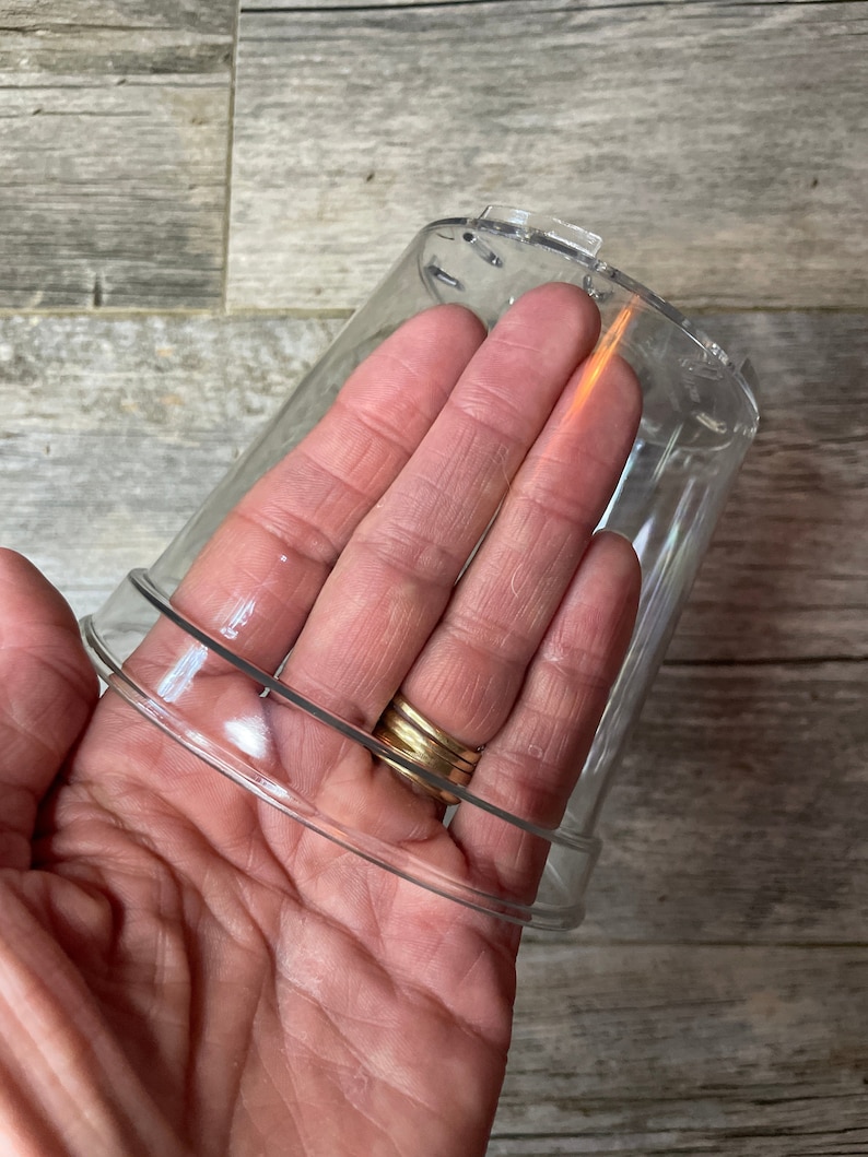4.5" glass-like ultra high transparency clear round orchid pot, ultra clear nursery pot, clear pot for orchids and tropical plants image 2