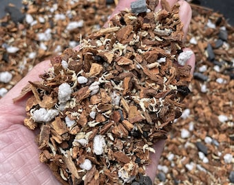 Seedling orchid mix, Fine fir bark mix, Soil for miniature orchids, Orchid repotting medium, Hand mixed in small batches