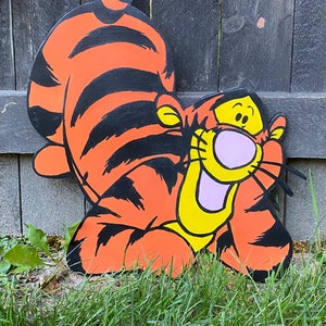 2ft Tigger Individual Cutout, Standee, Party Decor, Photo Prop, Party Centerpiece